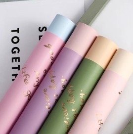 Bom preço. Papel de embalagem de flores impermeável Krio Inglês on-line
