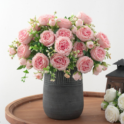 Bom preço. Paisagem de Primavera, peônias em broto, flores artificiais, peônias, rosas, ornamentos domésticos, bouquets de casamento, sinalizações de trânsito, decorações de mesa on-line