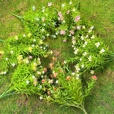 Bom preço. Céu de flores simulado cheio de estrelas, decoração de arranjos de flores artificiais únicos, sala de estar em estilo rural, decoração de pátio, decoração de armário de TV on-line