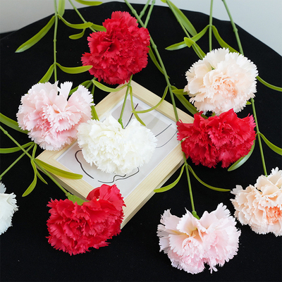 Simulação de ramo único Kangnaixin Dia da Mãe presente Simulação de flor de alta qualidade Flor de seda Flor de decoração de casa Flor