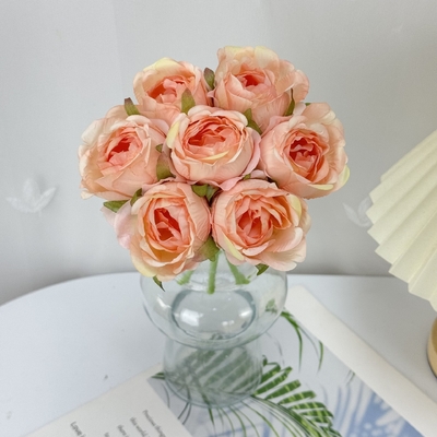 Rosas de estilo ins, flores falsas, vasos de flores, flores de mão, fotos do Dia dos Namorados, buquês de flores, presentes de aniversário, decorações