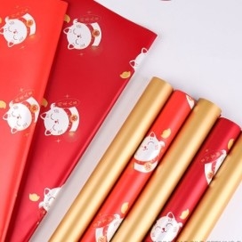 Bom preço. Zhaocai Cat abertura papel ouya dourado papel de embalagem floral à prova d'água on-line