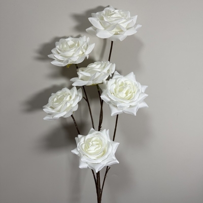 Bom preço. Falsas Flores Simulação Flores 6 Cabeças Rose Bundle Casa Decoração Sala de estar Fotografia Adereços Casamento Casamento Simulação Flores Atacado on-line