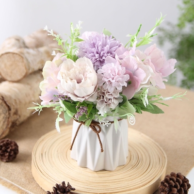 Bom preço. Rosa flor artificial de casamento fotografia flor de seda decoração de casa Nordic ins buquê de casamento on-line