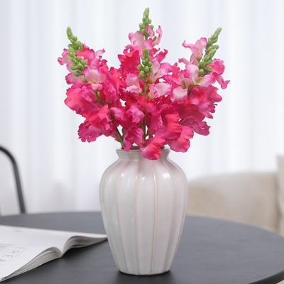 Bom preço. Dragões artificiais, flores de cabeça de dragão cor-de-rosa, flores artificiais, adereços de casamento, bouquets decorativos e materiais decorativos, flores de seda violeta on-line