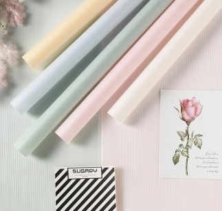 Bom preço. Papel de embalagem de flores de cor sólida semi-transparente e à prova d'água on-line