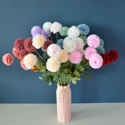 Bom preço. Rosa personalizada Simulação de casamento vermelha Flor Céu estrelado Hortensias Cravinho Rosa Lavanda Pimentão Ornamento de flores de seda on-line