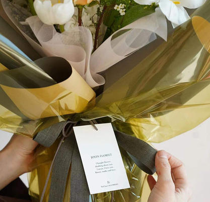 Bom preço. Estilo coreano Linho suave faixa Bouquet gravata em roxo para o Dia dos Namorados Cozinha e loja de flores Embalagem Materiais de bricolage on-line