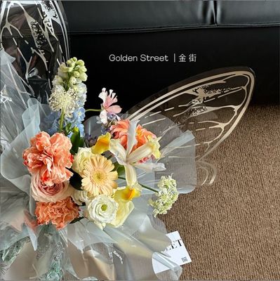 Bom preço. Papel Celofane Cristal Borboleta Popular para Embrulho de Flores para Floristas on-line