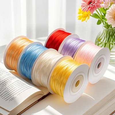 Bom preço. Artesanato de bricolage Essential 0,3cm Polyester Webbing para roupas e acessórios de cabelo on-line