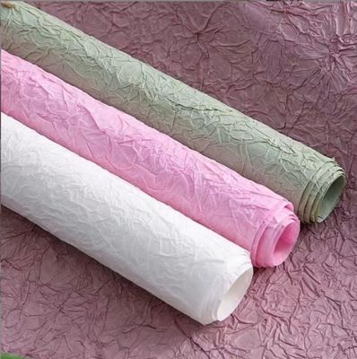 Bom preço. Papel de Embrulho de Flores Plissadas DIY em Muitas Cores Papel de Forro Interno com Textura de Pedra Feito à Mão Perfeito para o Dia dos Namorados on-line