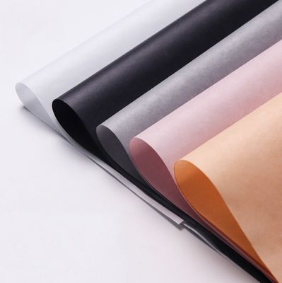Bom preço. Papel de embrulho de flores de muitas cores Papel de pera de cor sólida para decoração de buquê impermeável on-line