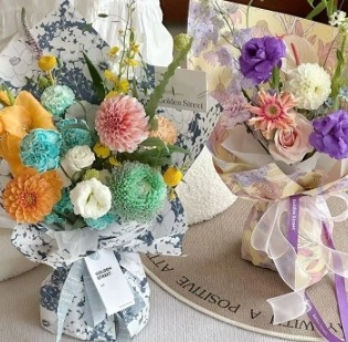 Papel de Arranjo de Flores 57*57cm Muitas Cores