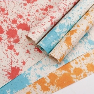 Bom preço. Papel Dongba Artesanal Inkjet Floral para Embalagem de Flores e Buquês em Várias Cores on-line