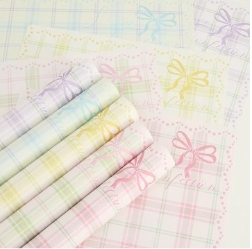 Bom preço. 57*57cm Papel de embalagem de buquê de grelha simples DIY Florista embalado para embalagens florais on-line