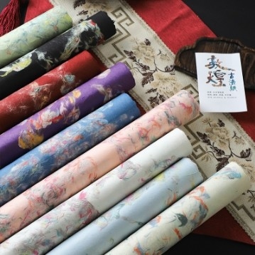 Bom preço. 57*57cm Dunhuang Series Textura DIY Papel de embrulho de flores florais para embrulho de presentes únicos on-line