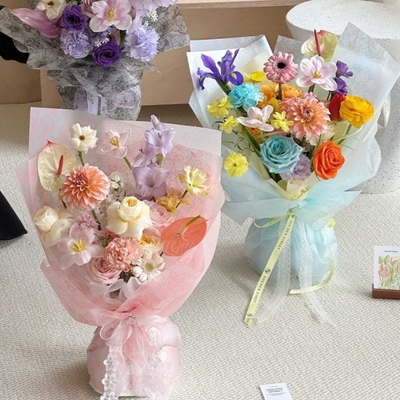 Papel de embrulho de flores de Phalaenopsis, papel de embrulho de buquê à prova d'água, materiais à prova d'água para arte floral, florista