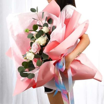 Bom preço. 50*70cm de estilo coreano Papel de pera perolado impermeável espesso para embrulho de flores Bouquet revestimento interno e bolo de bolo on-line