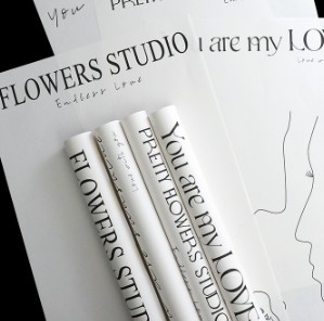 Bom preço. 57*57cm Ins Simple Internet Celebrity Papel Impermeável Floral Floral Papel de Embalagem Tempo de Envio 30-45 Dias on-line