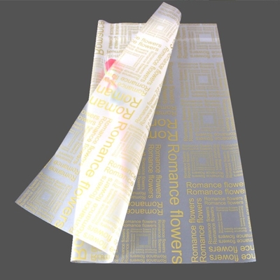 Bom preço. Papel fosco com letras em inglês para embrulho de florista, papel fosco semitransparente e materiais florais para embrulho de presentes on-line