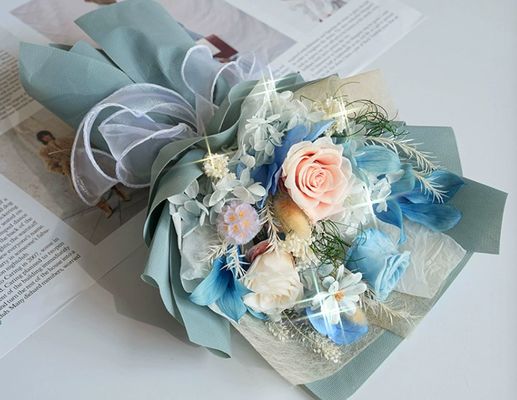 Bom preço. Bouquet de rosas eternas, Bouquet de São Valentim, Bouquet premium, presente do Dia do Professor, mini-presente, flores secas, atacado para transfronteiras on-line