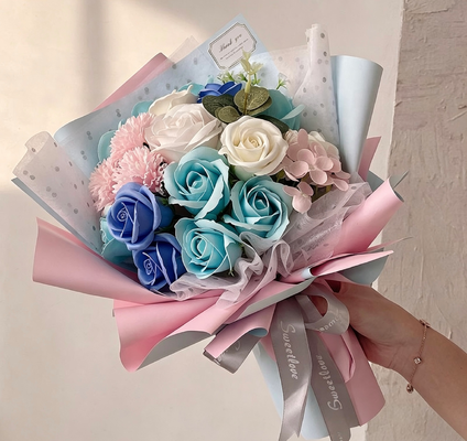 Bom preço. Sabão Flor Dia dos Namorados Dia da Mãe Sabão Rosa Bouquet Single Cravinho Sabão Flor on-line