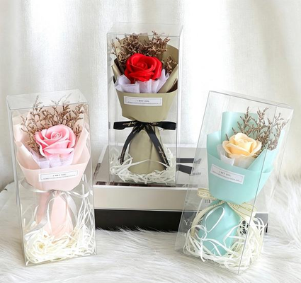 Bom preço. Flores Criativas Sabão Artificial Flores de Rosa Feitas à Mão Flores Perfumadas Rosa Bouquet Rosa de Uma Peça para o Dia dos Namorados on-line