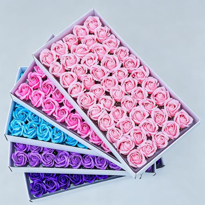 Bom preço. SF-223 5CM 3 camadas com suporte de base Sabão em caixa Flor Rosa Regalo Sabão de Rosa Artificial on-line