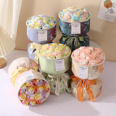 Bom preço. Sabonete artesanal buquê de flores, presente de dia dos namorados, formatura, dia das crianças, decorativo, casamento, sabonete, rosa, finalizado on-line