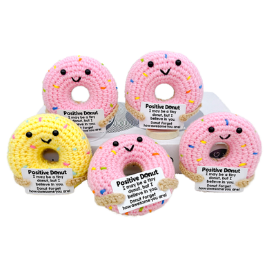 Bom preço. Donut Crochet Plush, Eco-Friendly Textile & Fabric Dom de Apoio Emocional on-line