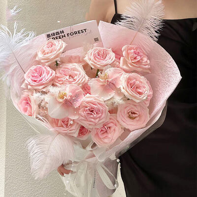 Bom preço. Buquê de flores de sabão feito à mão de luxo misturado rosa girassol magnólia poliéster modelo de flor artificial buquê de presente moderno para aniversário casamento dia dos namorados decoração de férias on-line