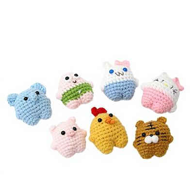 Bom preço. Gráfico Animais Tigres Gatos Apoio Emocional bonecas Amigurumi de crochê feitas à mão para escritório decorações de escritório de casa presentes on-line