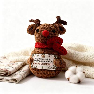 Bom preço. Natal Hot Venda inspiradora têxtil crochet tricô Vários crochet tricô boneca criativa feita à mão boneca on-line