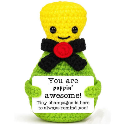 Bom preço. Transfronteiriço Quente Eco-Amigável Lana Crocheted Animal Theme Boneca Energia Positiva Árvore de Natal Anão Madeira à mão Naphroxis Toplin on-line