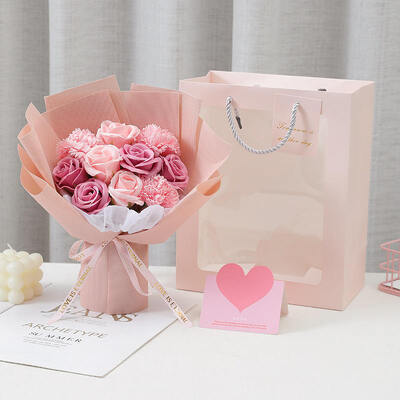Bom preço. Venda quente buquê de flores de sabão perfumado buquê festivo personalizável para o dia das mães presentes de vários feriados on-line