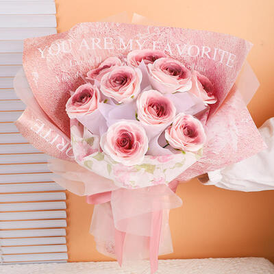 Bom preço. Moderno de luxo artesanal perfumado e conservado Bouquet de rosa de plástico 25 * 25 * 28cm Ornamento de presente para o Dia das Mães Valentine presentes on-line