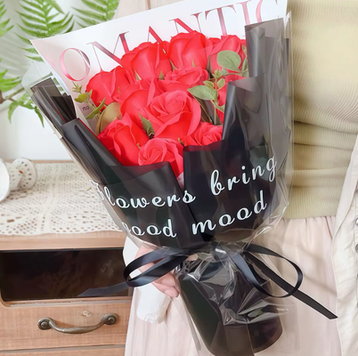 Bom preço. Moderno Amigável ao Meio Ambiente Dia das Mães presente sabão feito à mão Bouquet de flores rosas Cravos para casamento negócio de decoração residencial on-line