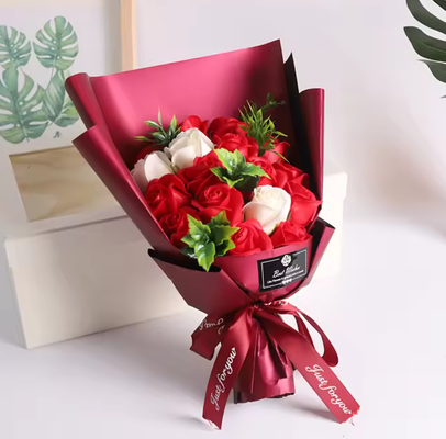 Bom preço. Prémio Dia das Mães Rosa Artificial Bouquet de Sabão Floral Prémio Dia dos Namorados on-line