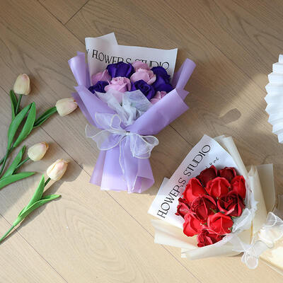 Bom preço. Rosas Bouquets Cravos Girassóis Sabão Flor Bouquet Dia da Mãe Dia dos Namorados Simulado Bouquet on-line