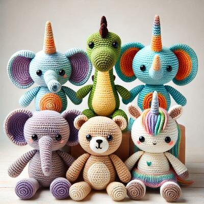 Bom preço. Atacado OEM fofo personalizado feito à mão boneca de pelúcia brinquedo de crochê presente para bebê on-line