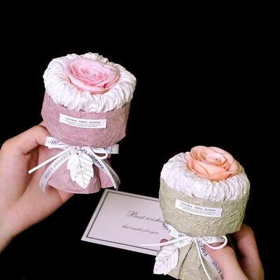 Bom preço. Atacado Preservado Sabão de Tulipas Perfumadas Bouquet de Flores Fio Enrolado DIY Dimensão Ajustável Presente Festivo para Dia dos Namorados Decoração de Ação de Graças on-line