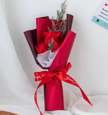 Bom preço. Casamento Dia dos Namorados Sabão Flor Doação Aniversário Multi-rosa Flor Natural Comestível Bouquet de Flores Secas on-line