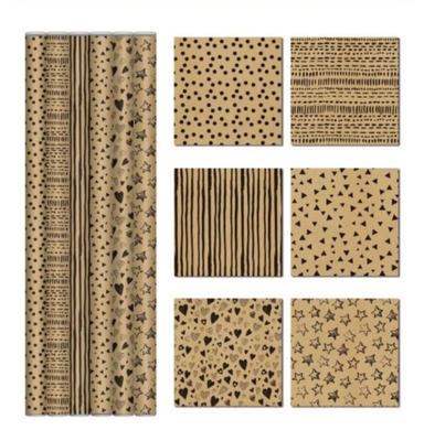 Bom preço. 80gsm imprimiu o rolo de papel Matte Surface Finished do papel de embrulho da embalagem da folha on-line