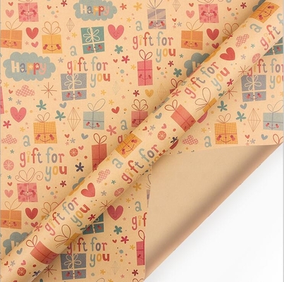 Bom preço. Rolo de papel 50X70CM do papel de embrulho multifuncional do Xmas do Natal de Brown Kraft on-line
