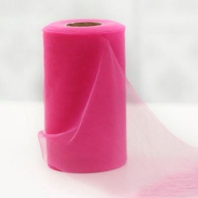 Bom preço. Tule macio Rolls do poliéster liso do teste padrão do selo 100 jardas de material de Organza on-line