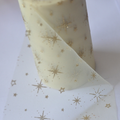 Bom preço. Tecido de rolo de organza multicolor com padrão brilhante respirável on-line