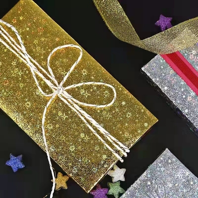 Bom preço. Folha Sparkly 72cmx52cm do plástico do rolo do papel do papel de embrulho do brilho de prata do ouro on-line