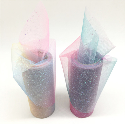 Bom preço. 15cm 10 de Organza do tule de Rolls do arco-íris jardas de tule do brilho com Crystal Sequin on-line