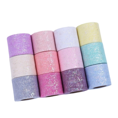 Bom preço. Tela 100% carimbada quente de Organza do poliéster de Dots Tutu Tulle Roll 10gsm on-line