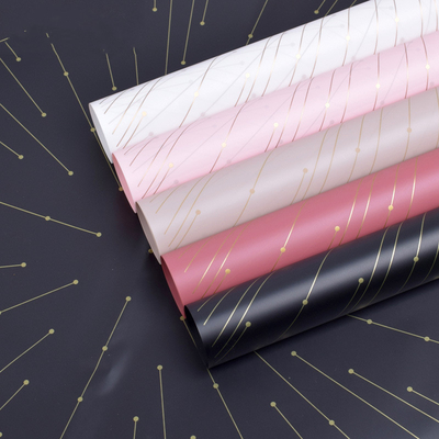 Bom preço Florista de papel e plástico Wrapping Paper para fontes do papel de embrulho on-line